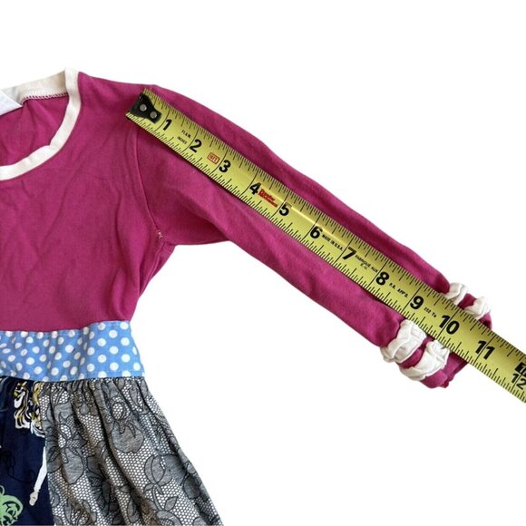 KPea Belted Pony Dress Girls Multicolor Long Sleeve Pullover Size 5T - Picture 8 of 10
